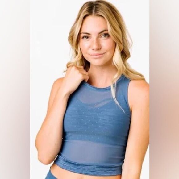 Zyia Mesh Cropped Top - Picture 1 of 5